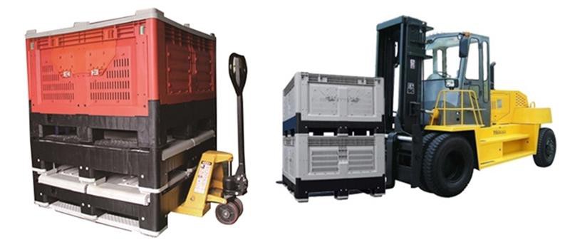 Durable Hygienic HDPE Folding Plastic Pallet Box