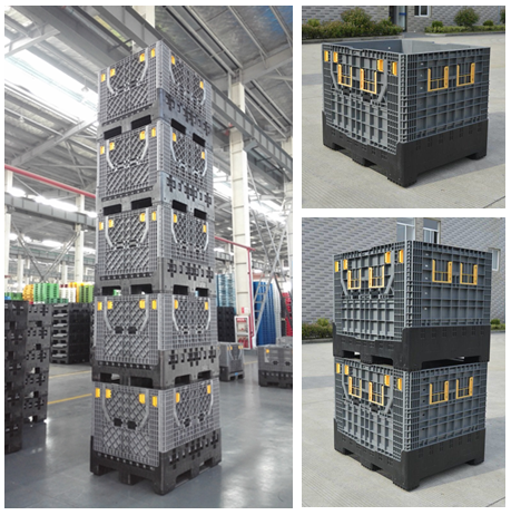 Durable HDPE Large Stackable Plastic Pallet Container