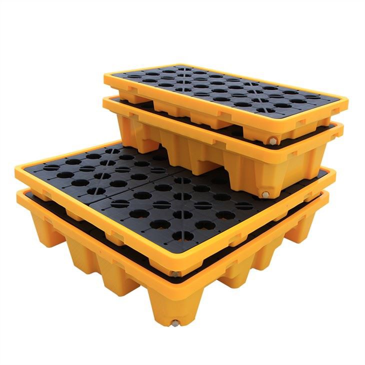 HDPE Spill Pallet Bunded Containment for Drums & Bulk Containers