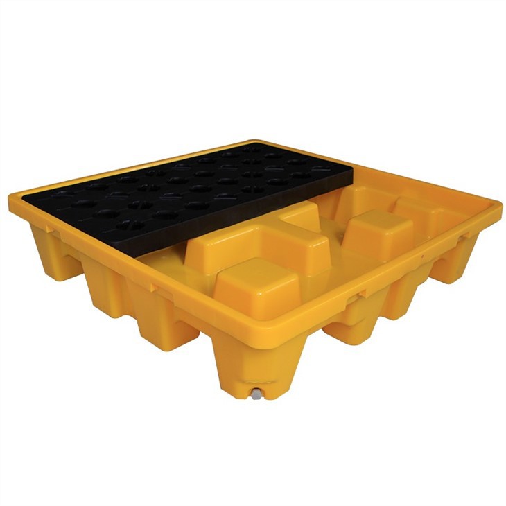 HDPE Spill Pallet Bunded Containment for Drums & Bulk Containers image 2