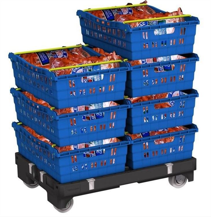 Durable HDPE Bale Arm Crate with Sawing Bars for Logistics image 3
