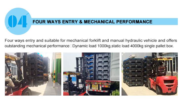HDPE Heavy Duty Foldable Plastic Pallet Box | Stackable & Durable