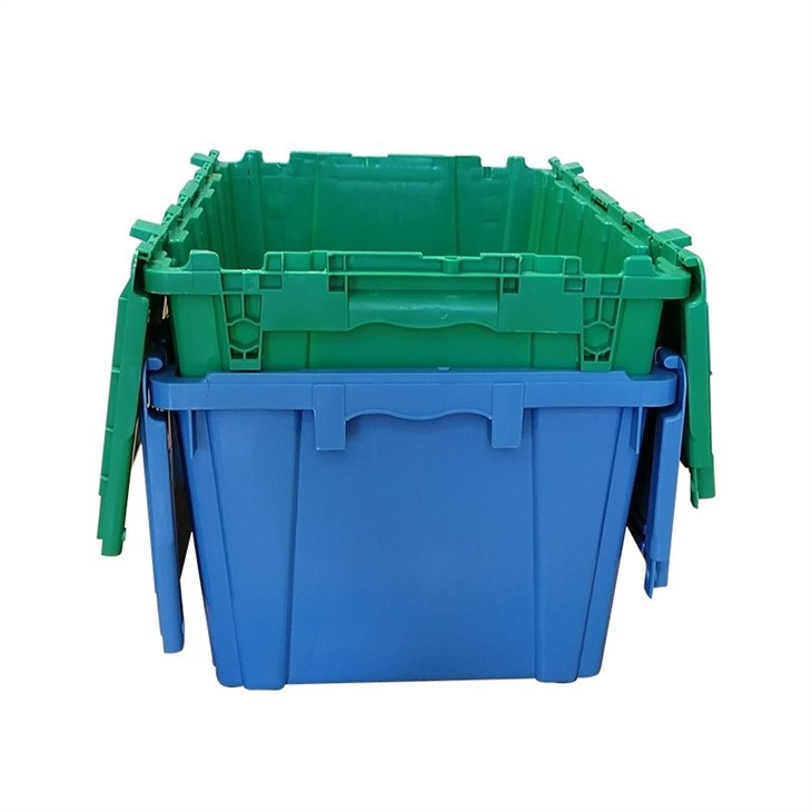 Durable HDPE Handheld Plastic Crate - Stackable & Portable image 3