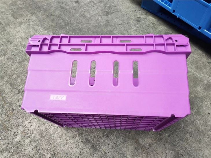 600x400x150 HDPE Stackable Bale Arm Crate for Logistics image 3