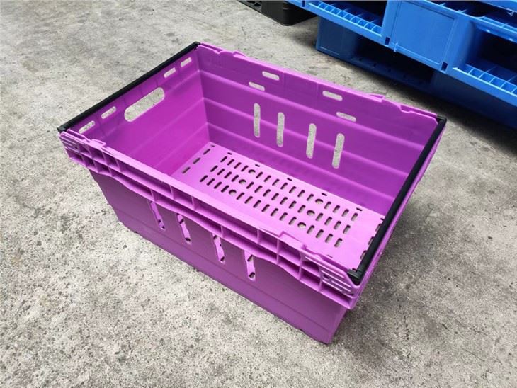 600x400x150 HDPE Stackable Bale Arm Crate for Logistics