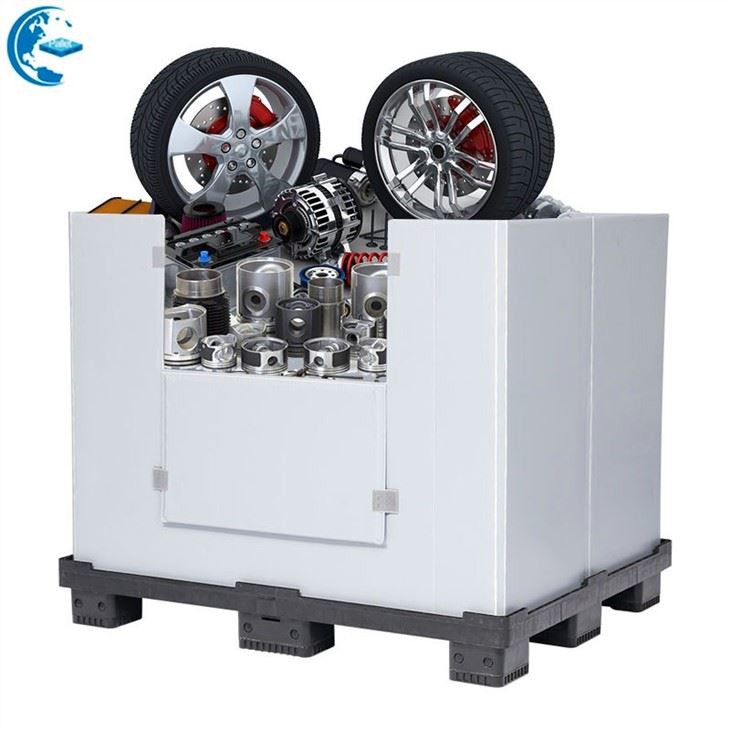 Durable HDPE Stackable Plastic Sleeve Pallet Box for Automotive Logistics image 4