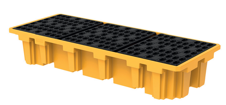 Heavy Duty HDPE 3 Drum IBC Spill Containment Pallet image 2