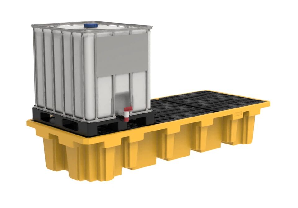 Heavy Duty HDPE 3 Drum IBC Spill Containment Pallet