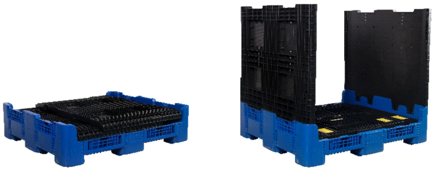 Heavy Duty Stackable Collapsible HDPE Plastic Pallet Box