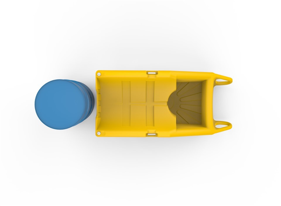 Heavy-Duty 200L HDPE Drum Dolly for Industrial Logistics image 4