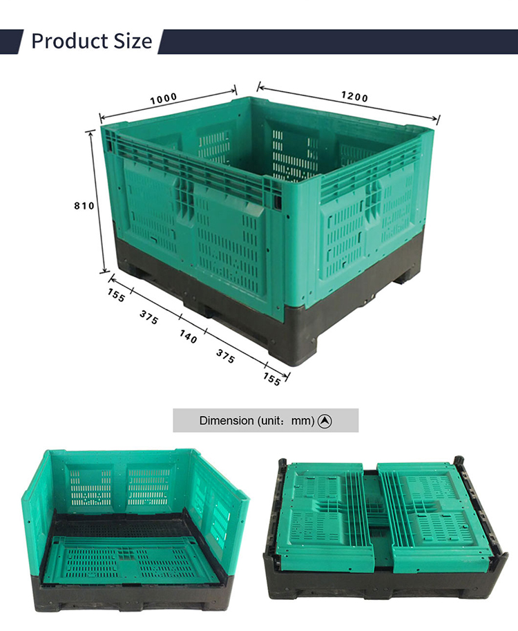 Durable HDPE Plastic Pallet Containers for Logistics
