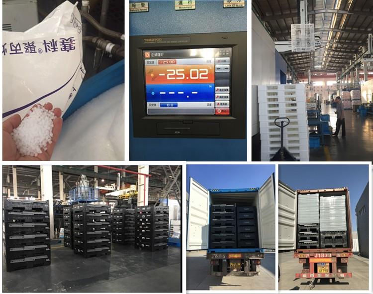 Durable HDPE Foldable Bulk Container - Large Plastic Pallet Box