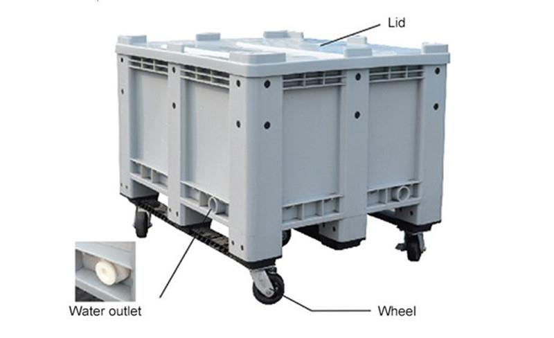 Big Plastic Pallet Box Durable Big Plastic Pallet Box for Bulk Storage
