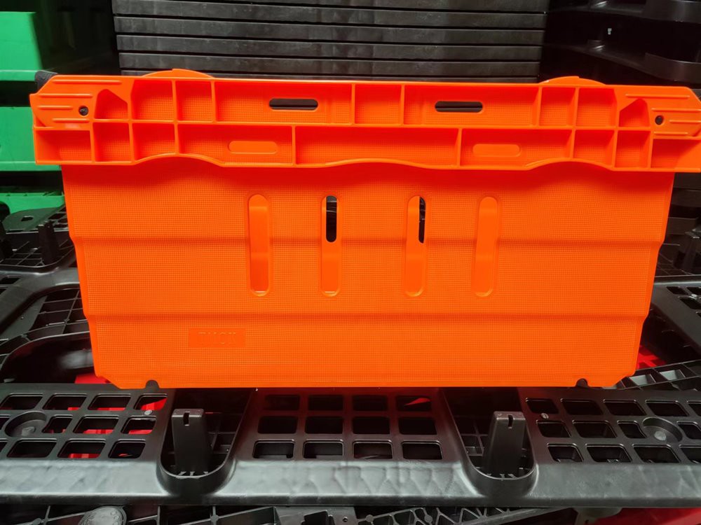 Durable Perforated HDPE Plastic Food Crate for Supermarkets