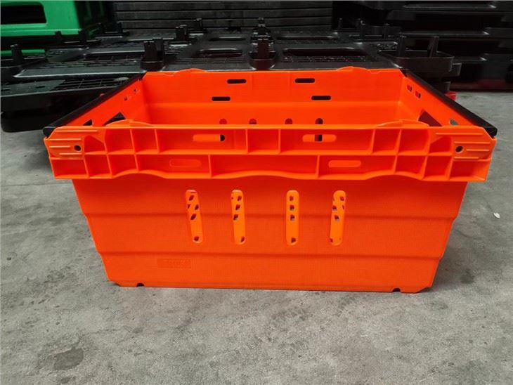 Durable Perforated HDPE Plastic Food Crate for Supermarkets