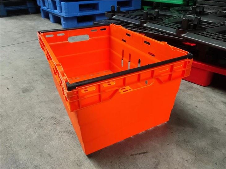 Durable Perforated HDPE Plastic Food Crate for Supermarkets image 2