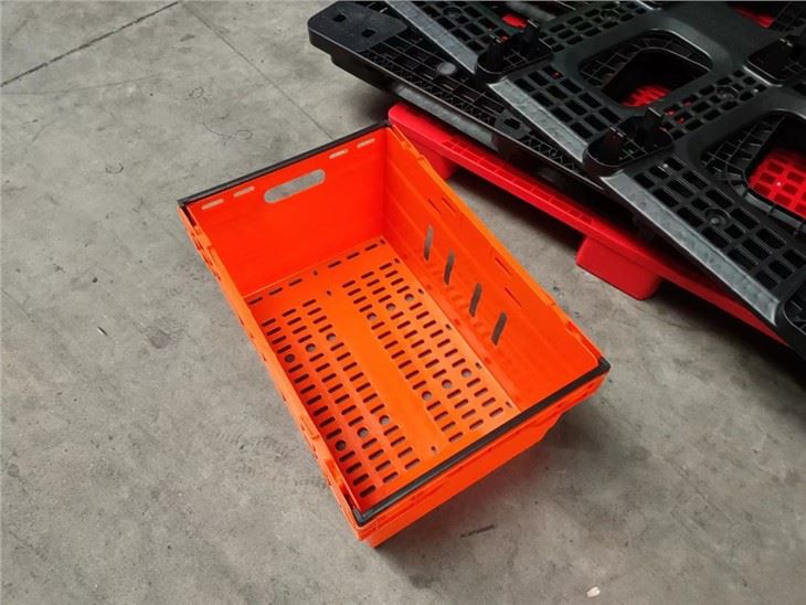 Durable Perforated HDPE Plastic Food Crate for Supermarkets image 4