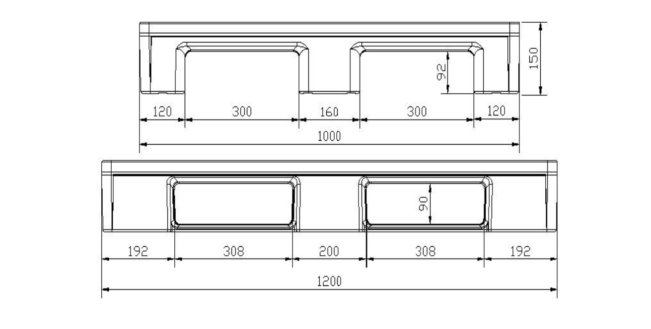 Hygienic Food Grade HDPE Plastic Pallet for Logistics