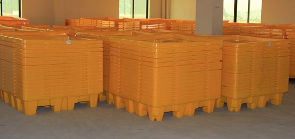 Durable 4 Drum Spill Containment Pallet for Safe Storage