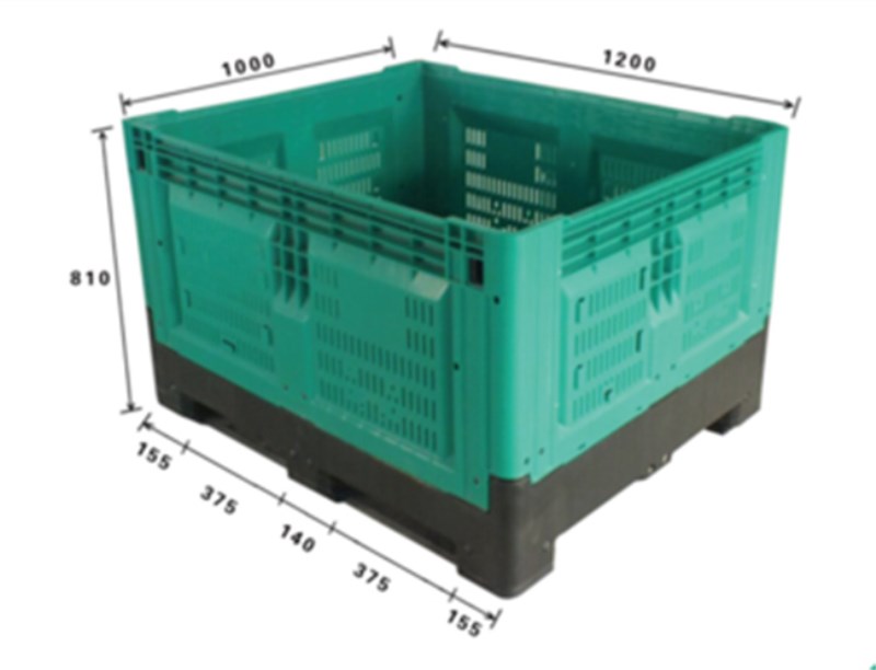 Foldable HDPE Pallet Box Foldable HDPE Plastic Pallet Box for Food & Logistics