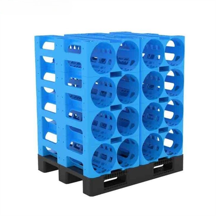 Stackable HDPE Water Bottle Storage Rack for Logistics