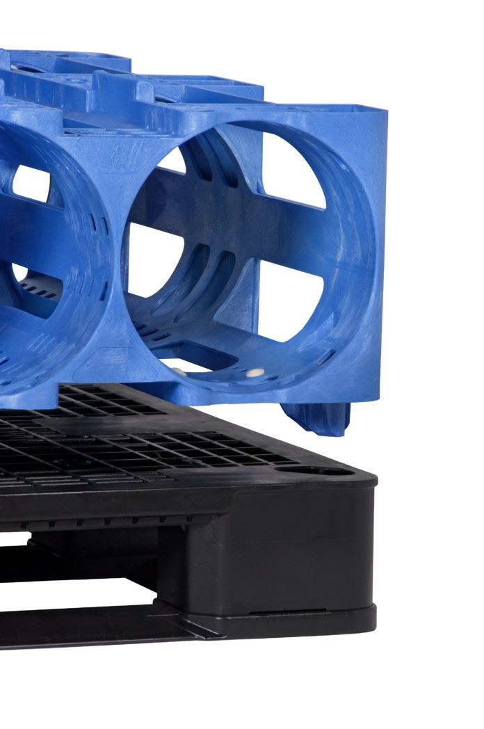 Stackable HDPE Water Bottle Storage Rack for Logistics image 2