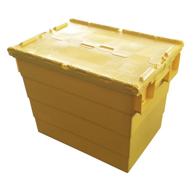 Durable Stackable HDPE Totes Plastic Storage Boxes for Bulk Use