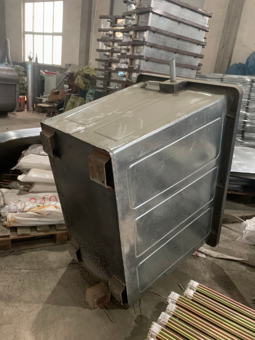 Heavy-Duty Metal Garbage Container - Galvanized Steel Waste Bin