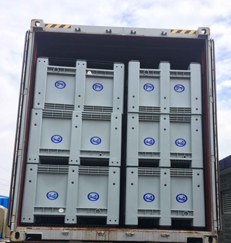 Heavy Duty Stackable Plastic Pallet Containers for Logistics