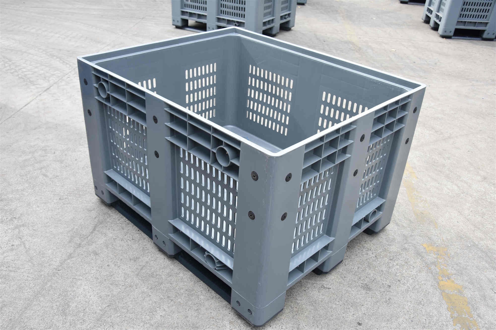 Heavy Duty HDPE Large Mesh Plastic Pallet Bin