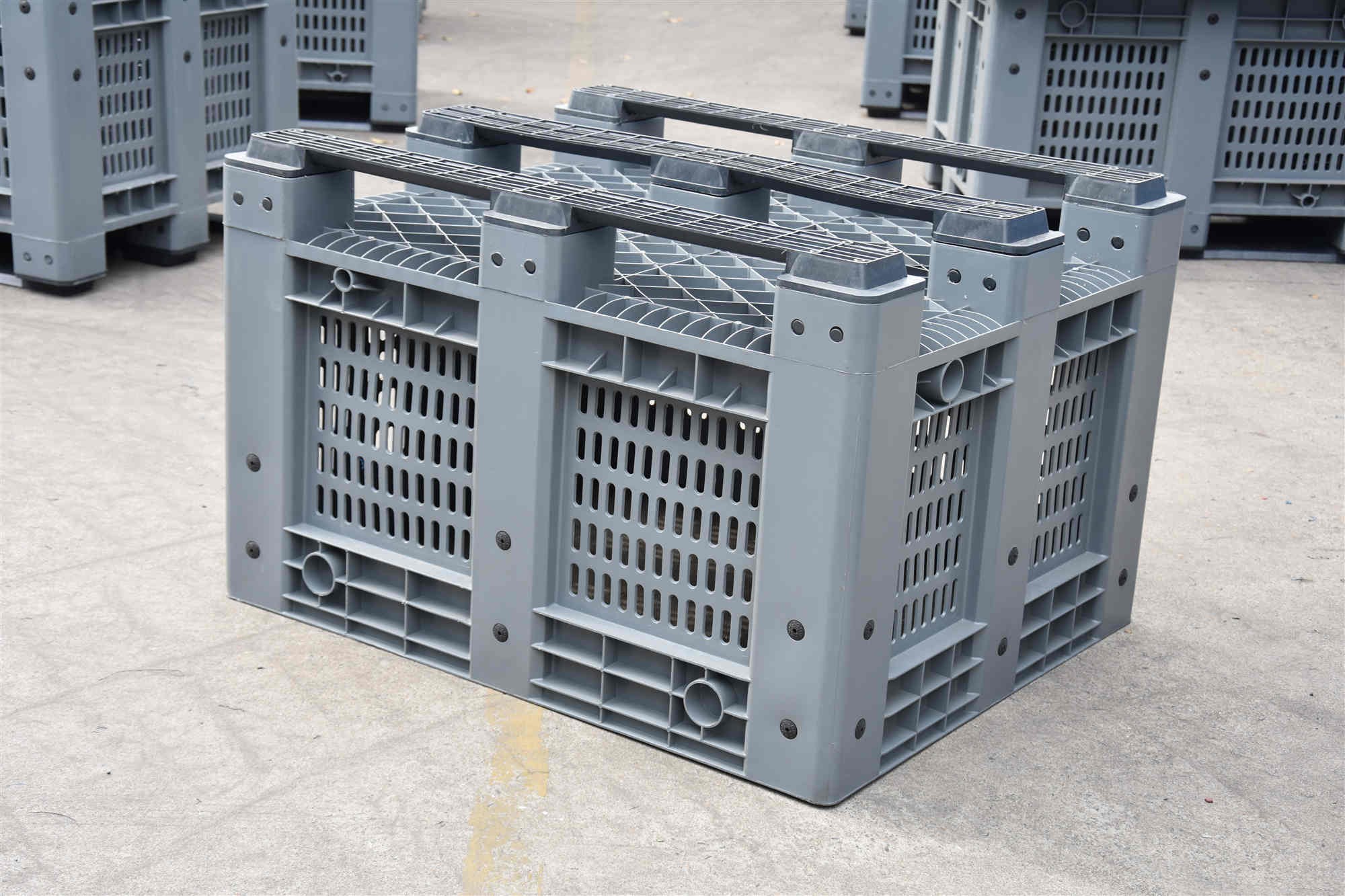 Heavy Duty HDPE Large Mesh Plastic Pallet Bin