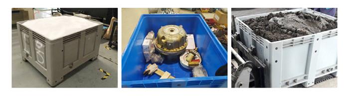 Plastic Pallet Box In Use Durable HDPE Stackable Plastic Pallet Box for Recycling