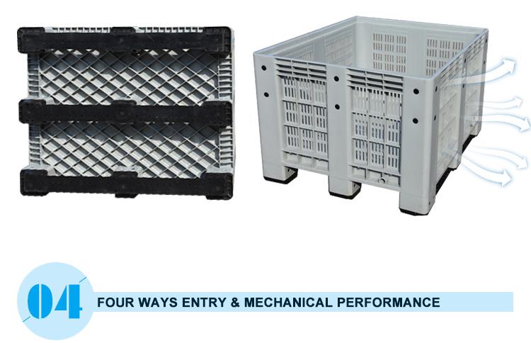 Heavy Duty HDPE Pallet Box Durable HDPE Heavy Duty Plastic Pallet Box - Stackable & Reusable