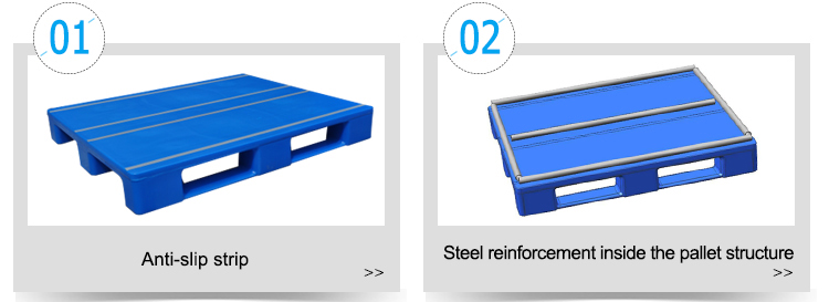 Stackable food-grade plastic pallet Heavy-Duty Medical Plastic Pallet - Hygienic HDPE Design