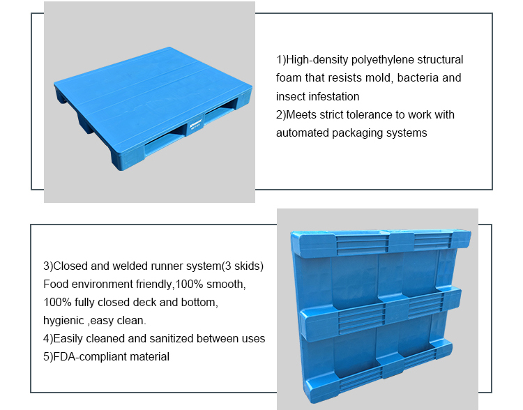 Industrial plastic pallet Heavy-Duty Medical Plastic Pallet - Hygienic HDPE Design
