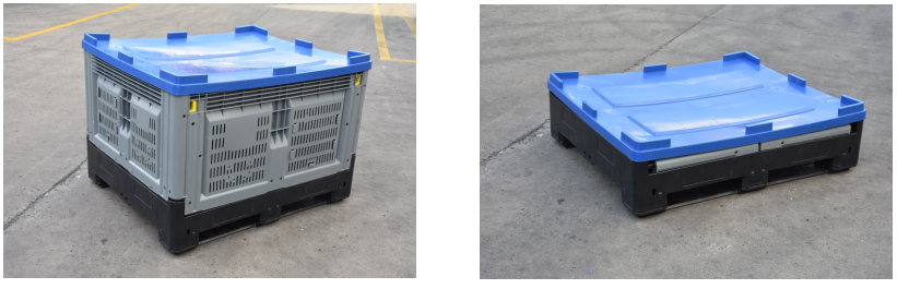 Vented Collapsible HDPE Plastic Pallet Container Vented Collapsible HDPE Plastic Bulk Pallet Container