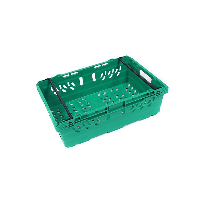 Durable HDPE Stackable Plastic Crate for Supermarkets & Cold Storage image 2
