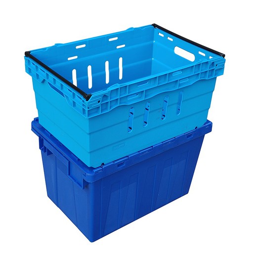 Durable HDPE Stackable Plastic Crate for Supermarkets & Cold Storage