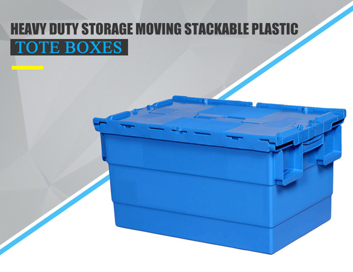 HDPE Plastic Box HDPE Nestable Stackable Plastic Moving Box 43L
