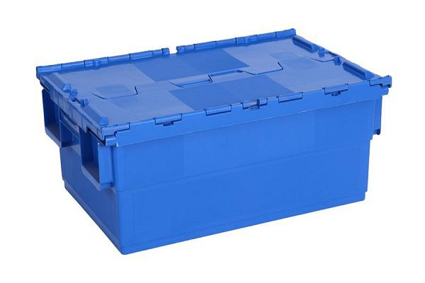 HDPE Nestable Stackable Plastic Moving Box 43L
