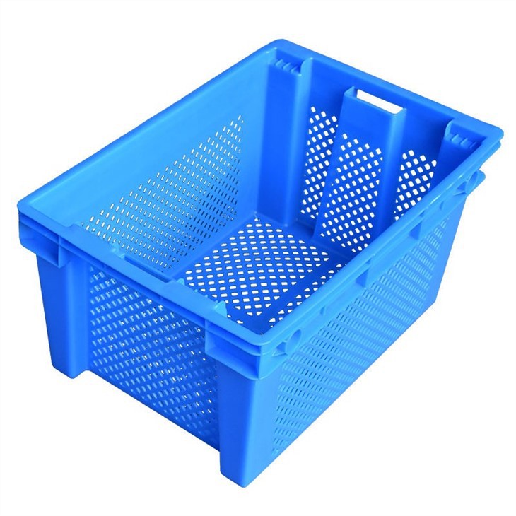 Durable HDPE Ventilated Stackable Nestable Container for Logistics image 4