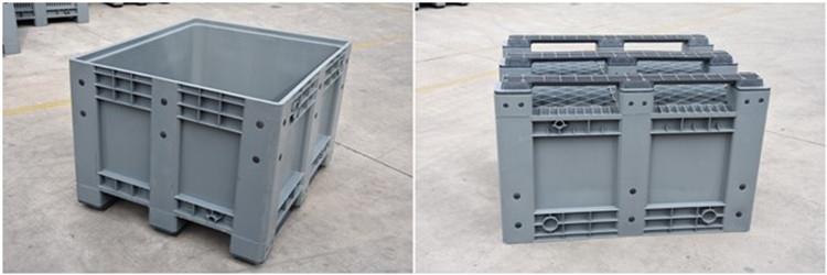 Durable HDPE Stackable Plastic Pallet Container for Recycling