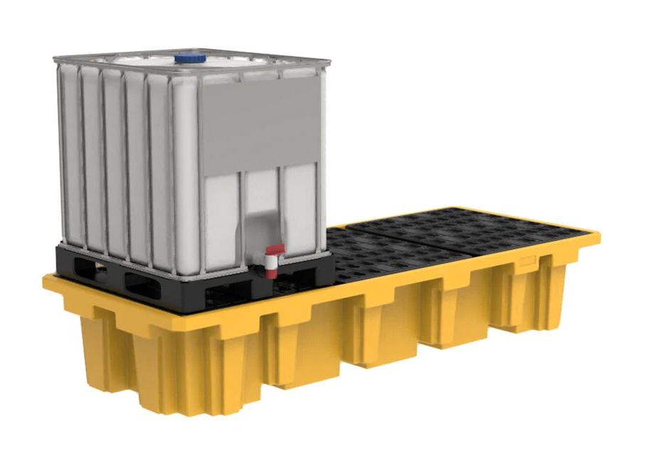 Durable HDPE 3-Drum Spill Containment Pallet for Industrial Storage