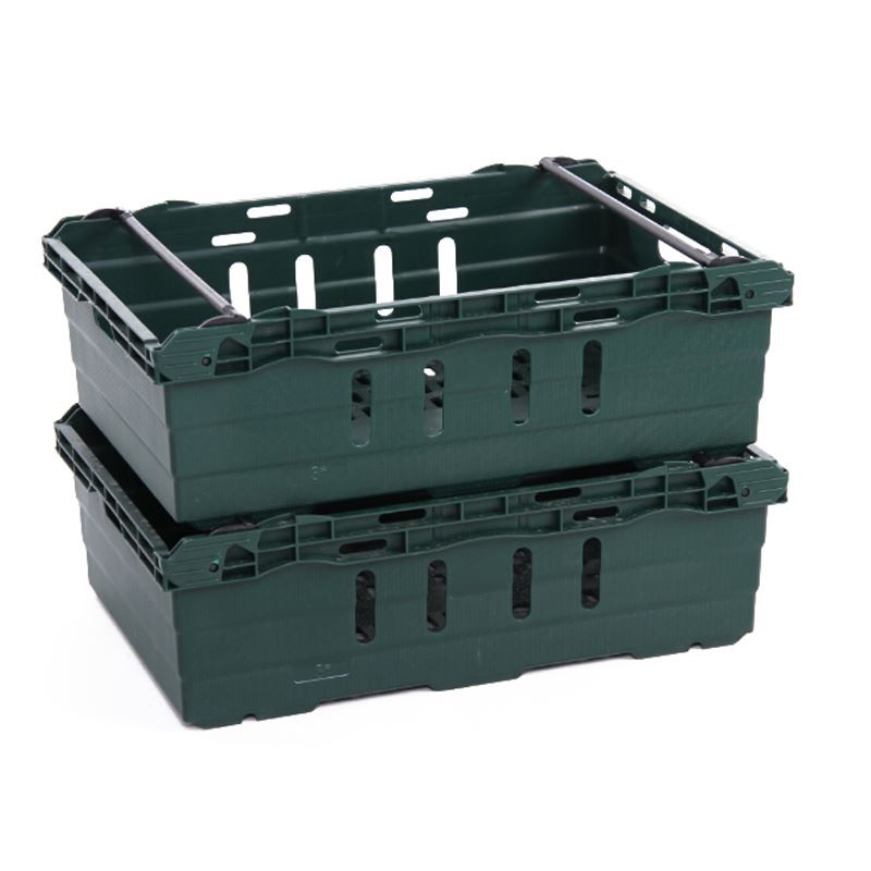 Durable HDPE Supermarket Bale Arm Crates for Logistics