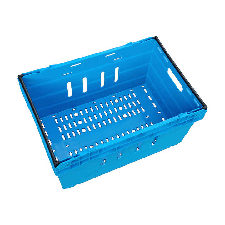 Durable HDPE Supermarket Bale Arm Crates for Logistics