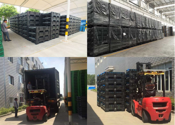 Durable Foldable HDPE Storage Pallet Containers 1200x1000