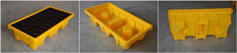 HDPE Stackable Textile Spill Pallet for Oil & Lubricants