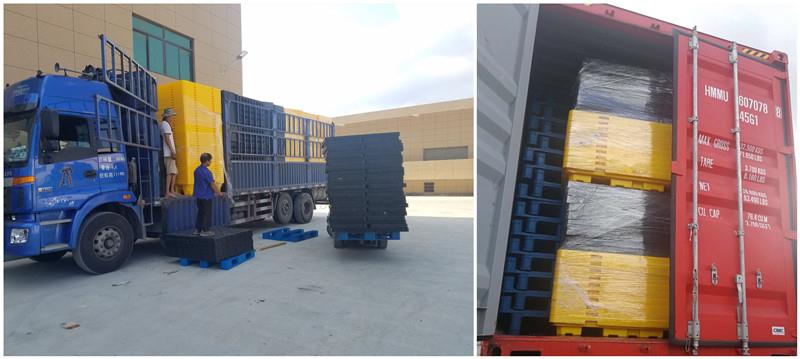 HDPE Stackable Textile Spill Pallet for Oil & Lubricants