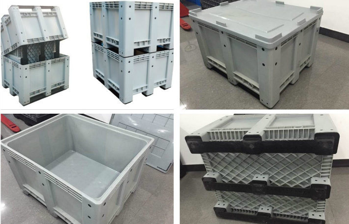 Heavy Duty Stackable Plastic Bulk Crate for Logistics