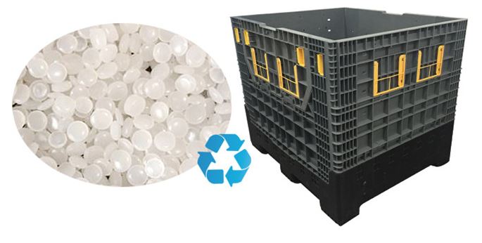 Heavy-Duty HDPE Plastic Bulk Container for Logistics & Storage